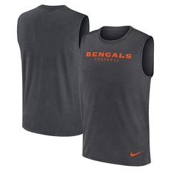 Cincinnati Bengals Primetime Legend Dri-FIT Muscle Tank Top - Charcoal - Nike