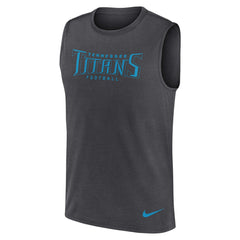 Tennessee Titans Primetime Legend Dri-FIT Muscle Tank Top - Charcoal - Nike