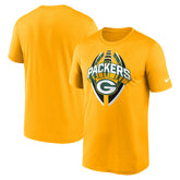 Green Bay Packers Legend Icon Performance T-Shirt - Gold - Nike