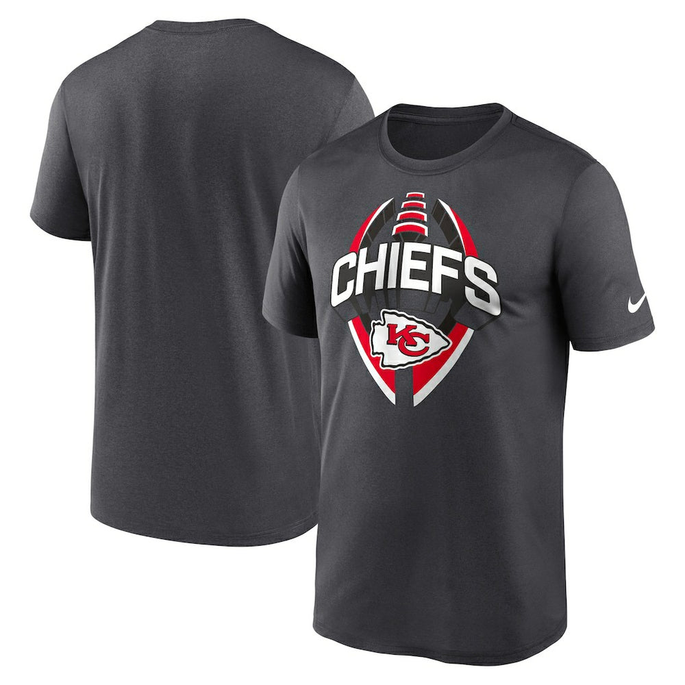 Kansas City Chiefs Legend Icon Performance T-Shirt - Gray - Nike