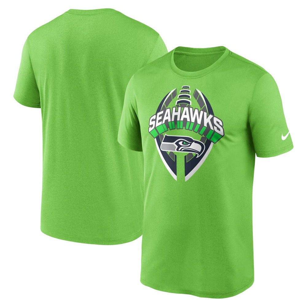 Seattle Seahawks Legend Icon Performance T-Shirt - Neon Green - Nike