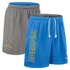 Los Angeles Chargers Sideline Reversible Dri-FIT Shorts - Powder Blue - Nike