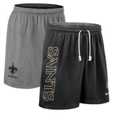New Orleans Saints Sideline Reversible Dri-FIT Shorts - Black - Nike