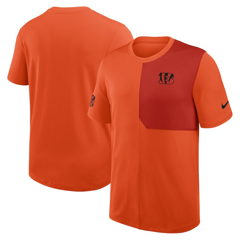 Cincinnati Bengals Sideline UV Dri-Fit Coach Shirt - Orange - Nike