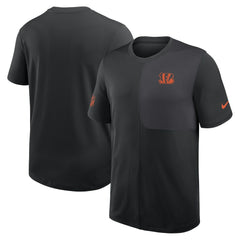 Cincinnati Bengals Sideline UV Dri-Fit Coach Shirt - Black - Nike