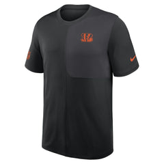 Cincinnati Bengals Sideline UV Dri-Fit Coach Shirt - Black - Nike
