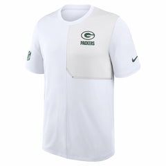 Green Bay Packers Sideline UV Dri-Fit Coach Shirt - White - Nike