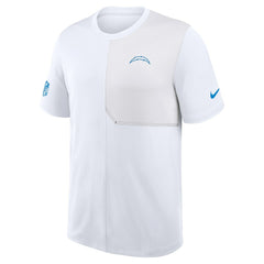Los Angeles Chargers Sideline UV Dri-Fit Coach Shirt - White - Nike
