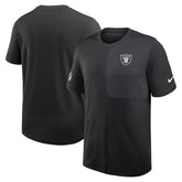 Las Vegas Raiders Sideline UV Dri-Fit Coach Shirt - Black - Nike