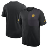 Pittsburgh Steelers Sideline UV Dri-Fit Coach Shirt - Black - Nike