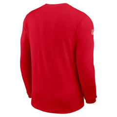 Kansas City Chiefs Sideline Coach UV Dri-FIT Long Sleeve Shirt - Red - Nike