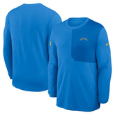 Los Angeles Chargers Sideline Coach UV Dri-FIT Long Sleeve Shirt - Powder Blue - Nike