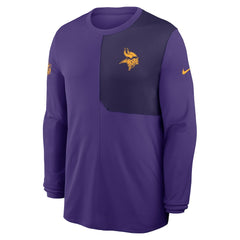Minnesota Vikings Sideline Coach UV Dri-FIT Long Sleeve Shirt - Purple - Nike