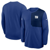 New York Giants Sideline Coach UV Dri-FIT Long Sleeve Shirt - Royal - Nike