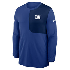 New York Giants Sideline Coach UV Dri-FIT Long Sleeve Shirt - Royal - Nike