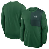 New York Jets Sideline Coach UV Dri-FIT Long Sleeve Shirt - Green - Nike