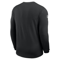 New York Jets Sideline Coach UV Dri-FIT Long Sleeve Shirt - Black - Nike