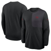 San Francisco 49ers Sideline Coach UV Dri-FIT Long Sleeve Shirt - Black - Nike