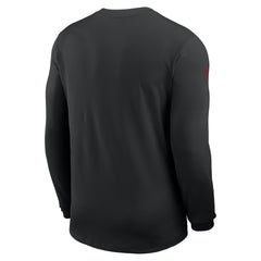 San Francisco 49ers Sideline Coach UV Dri-FIT Long Sleeve Shirt - Black - Nike