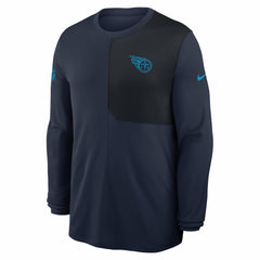 Tennessee Titans Sideline Coach UV Dri-FIT Long Sleeve Shirt - Navy - Nike
