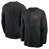 Cincinnati Bengals Sideline Coach UV Dri-FIT Long Sleeve Shirt - Black - Nike