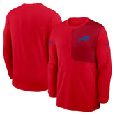 Buffalo Bills Sideline Coach UV Dri-FIT Long Sleeve Shirt - Red - Nike
