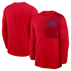 Buffalo Bills Sideline Coach UV Dri-FIT Long Sleeve Shirt - Red - Nike