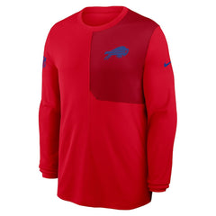 Buffalo Bills Sideline Coach UV Dri-FIT Long Sleeve Shirt - Red - Nike