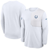 Indianapolis Colts Sideline Coach UV Dri-FIT Long Sleeve Shirt - White - Nike