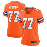 Quinn Meinerz Denver Broncos Women's Mile High Collection 1977 Throwback Player Game Jersey - Orange - Nike