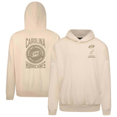 Carolina Hurricanes Levelwear Contact Stamp Pullover Hoodie - Cream | NHL Clearance