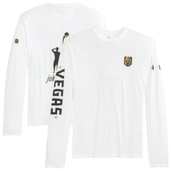 Vegas Golden Knights johnnie-O Adam Long Sleeve T-Shirt - White | NHL Clearance