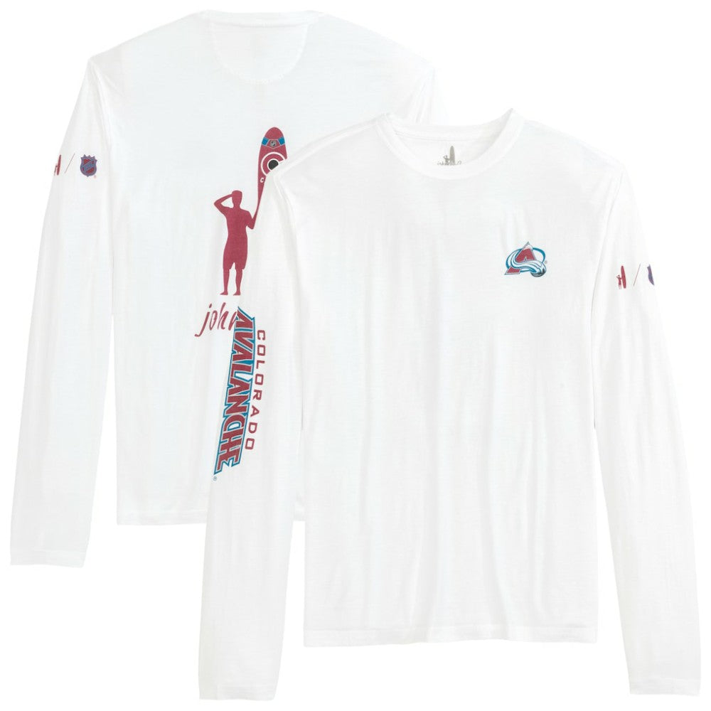 Colorado Avalanche johnnie-O Adam Long Sleeve T-Shirt - White | NHL sale