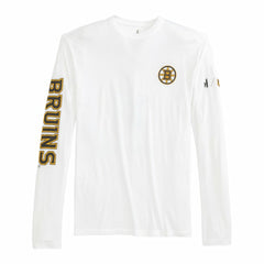 Boston Bruins johnnie-O Adam Long Sleeve T-Shirt - White | NHL near me
