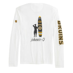 Boston Bruins johnnie-O Adam Long Sleeve T-Shirt - White | NHL near me