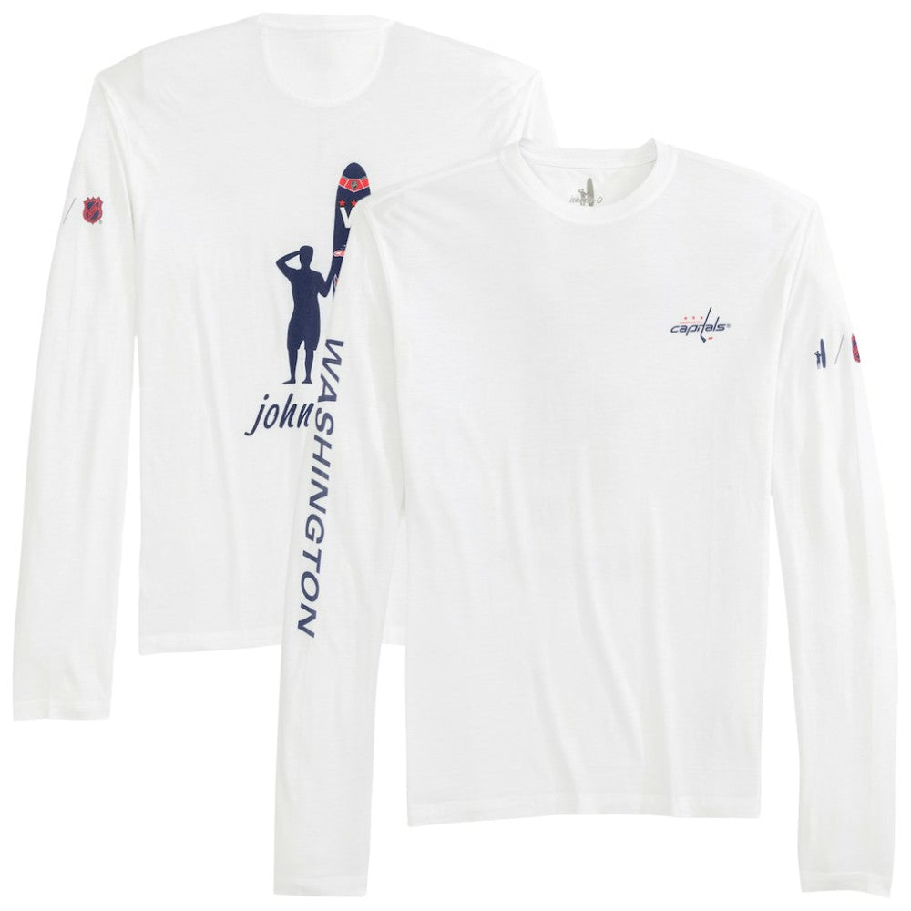 Washington Capitals johnnie-O Adam Long Sleeve T-Shirt - White | NHL online