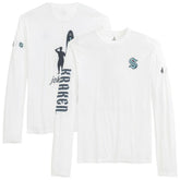 Seattle Kraken johnnie-O Adam Long Sleeve T-Shirt - White | NHL Lifestyle