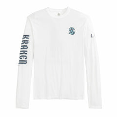 Seattle Kraken johnnie-O Adam Long Sleeve T-Shirt - White | NHL Lifestyle
