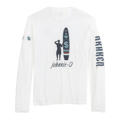 Seattle Kraken johnnie-O Adam Long Sleeve T-Shirt - White | NHL Lifestyle