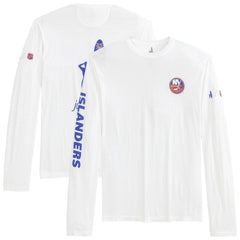 New York Islanders johnnie-O Adam Long Sleeve T-Shirt - White | NHL Clearance