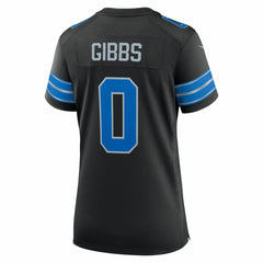Jahmyr Gibbs Detroit Lions Women's 2nd Alternate Game Player Jersey - Black - Nike