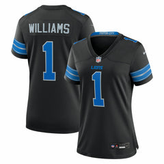 Jameson Williams Detroit Lions Women's 2nd Alternate Game Player Jersey - Black - Nike