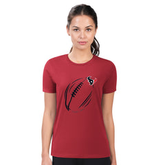 Houston Texans G-III 4Her by Carl Banks Women's Super-Slim Fit Lightweight Subtle Football T-Shirt - Red - NFL