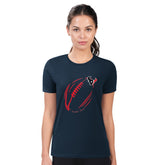 Houston Texans G-III 4Her by Carl Banks Women's Super-Slim Fit Lightweight Subtle Football T-Shirt - Navy - NFL