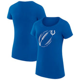 Indianapolis Colts G-III 4Her by Carl Banks Women's Super-Slim Fit Lightweight Subtle Football T-Shirt - Royal - NFL