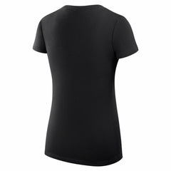 Detroit Lions G-III 4Her by Carl Banks Women's Super-Slim Fit Lightweight Subtle Football V-Neck T-Shirt - Black - NFL