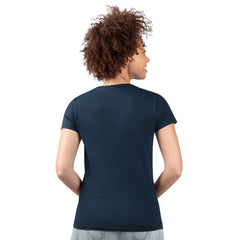 Houston Texans G-III 4Her by Carl Banks Women's Super-Slim Fit Lightweight Subtle Football V-Neck T-Shirt - Navy - NFL
