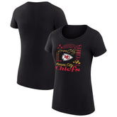 Kansas City Chiefs G-III 4Her by Carl Banks Women's Super-Slim Fit Lightweight Collage Team T-Shirt - Black - NFL