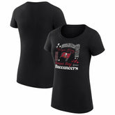 Tampa Bay Buccaneers G-III 4Her by Carl Banks Women's Super-Slim Fit Lightweight Collage Team T-Shirt - Black - NFL