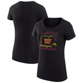 Washington Commanders G-III 4Her by Carl Banks Women's Super-Slim Fit Lightweight Collage Team T-Shirt - Black - NFL